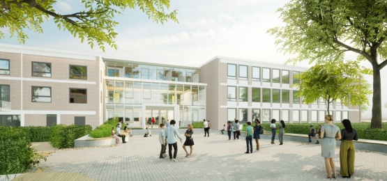 Foto bij Bonhoeffer college Enschede